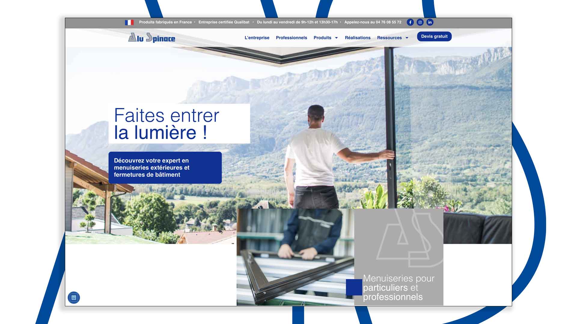 refonte site web alu spinace