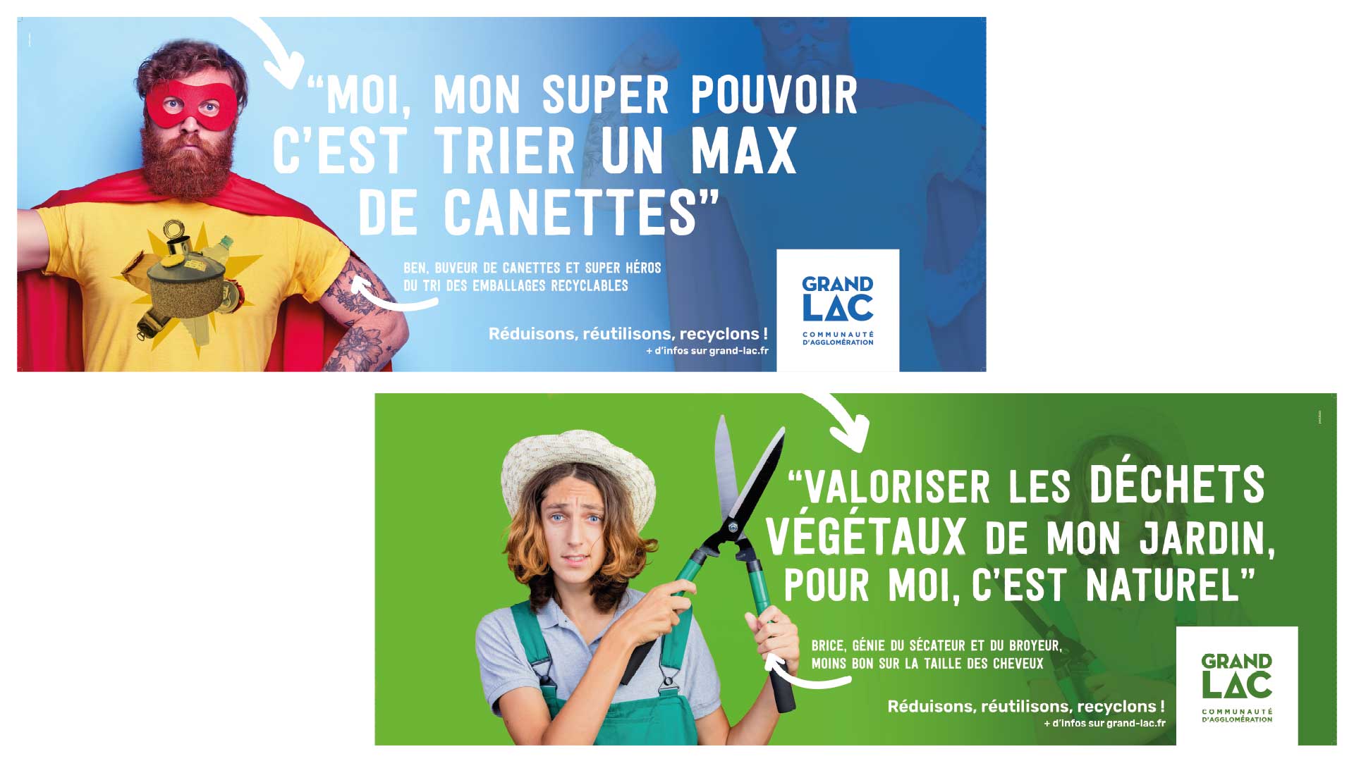 visuel habillage camions déchets Grand Lac