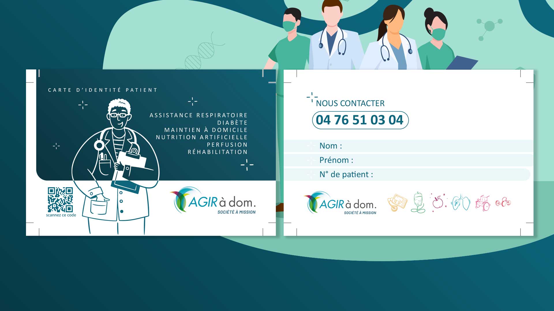 agir a dom. carte patients