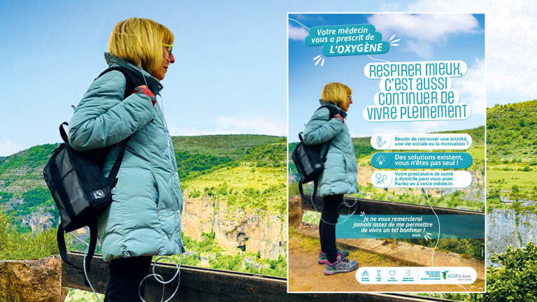 affiche oxygénothérapie agir a dom.